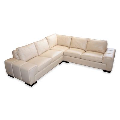  Hancock + Moore 2 Piece Modern Leather Sectional  