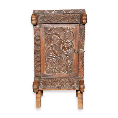 Antique Carved Wedding Chest 