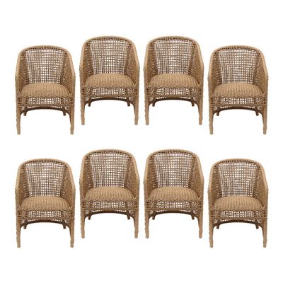 Set of 8 Frontgate Patio Chairs